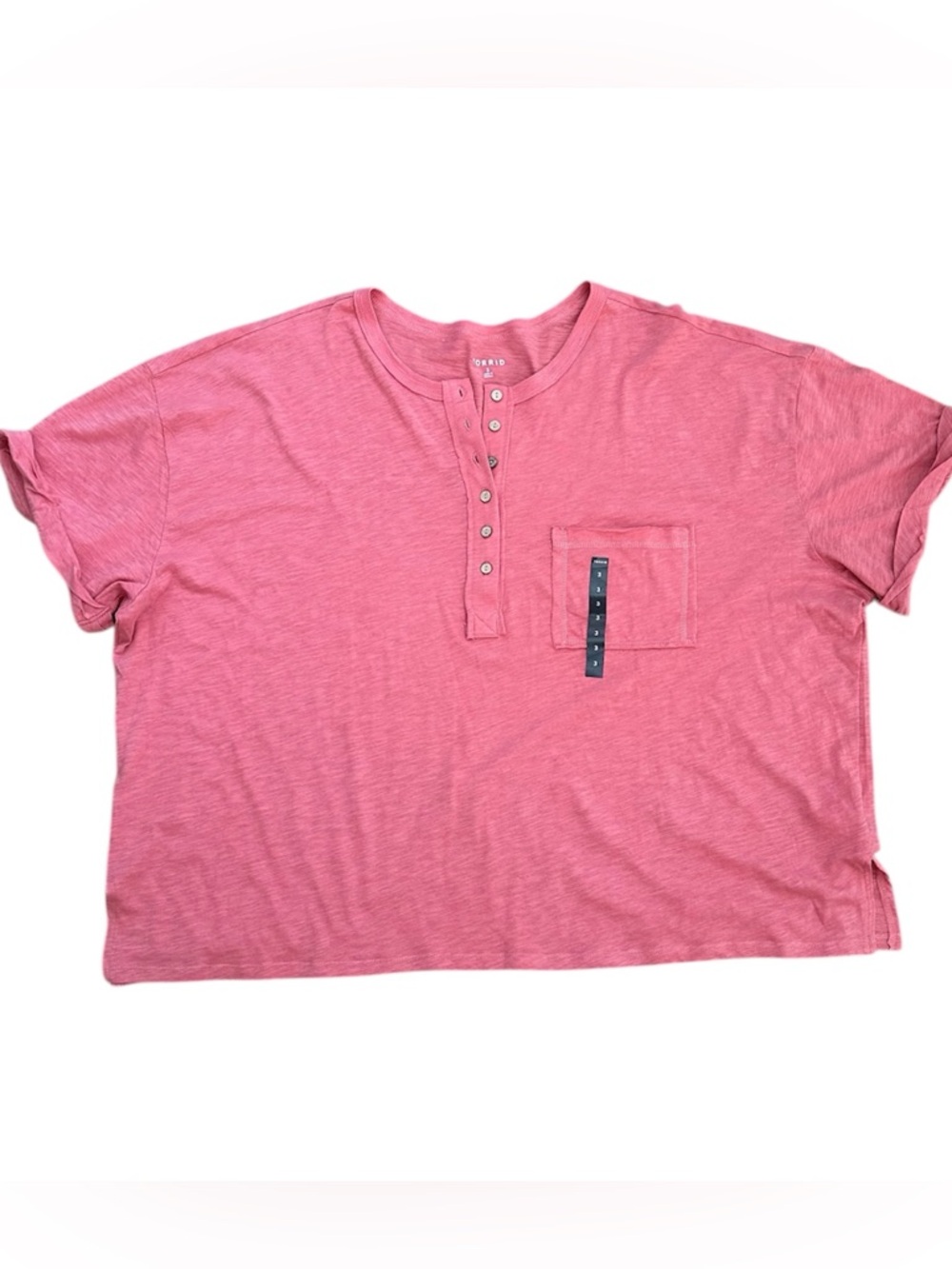 Torrid V-neck Heritage Slub Henley t-shirt